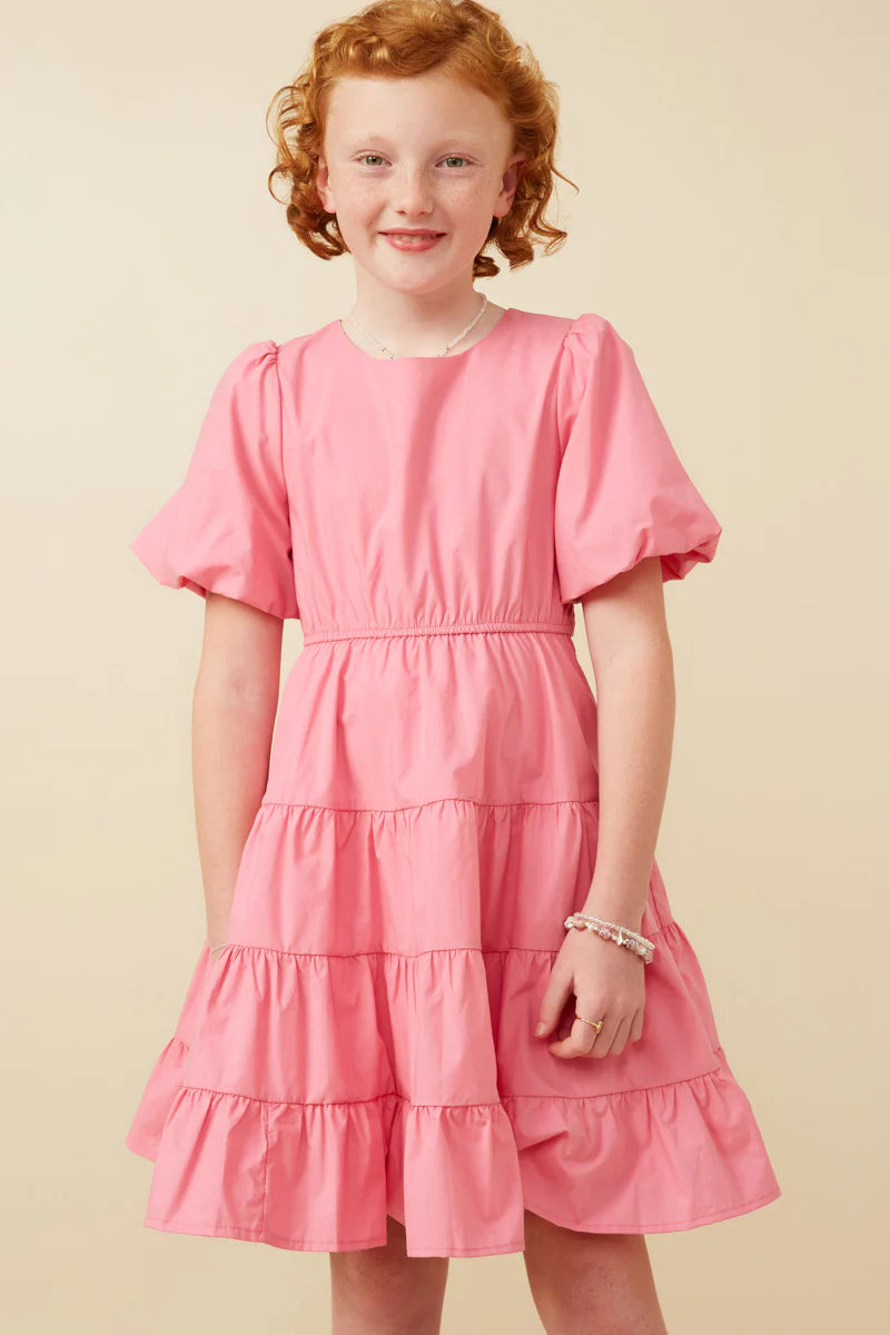 Cameron Dress in Pink- Tween (S 7/8 - XL 13/14)