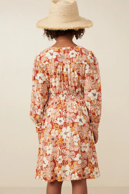 Maliyah Dress in Rust- Tween (S 7/8 - XL 13/14)