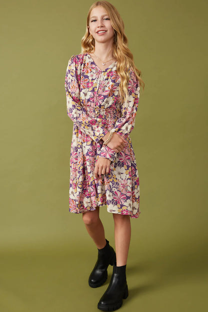 Maliyah Dress in Violet- Tween (S 7/8 - XL 13/14)