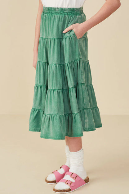 Willow Skirt in Green- Tween (S 7/8 - XL 13/14)