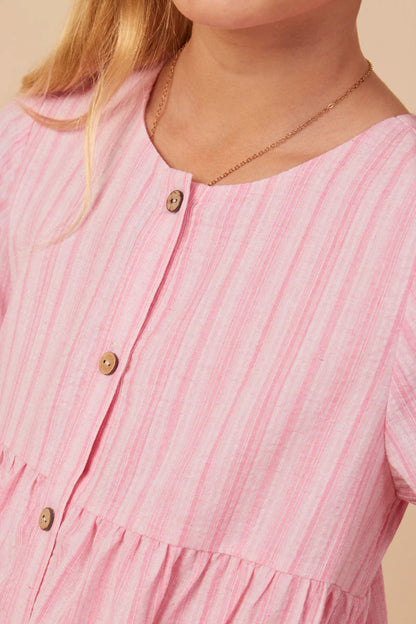 Maylah Dress in Pink- Girls & Tween (S 7/8 - XL 13/14)
