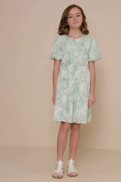 Giselle Dress in Green- Tween (S 7/8 - XL 13/14)