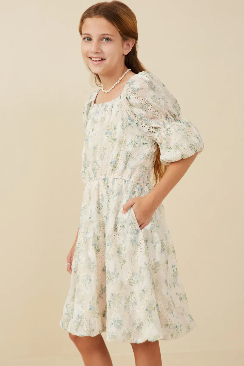 Aliza Dress in Cream- Tween (S 7/8 - XL 13/14)