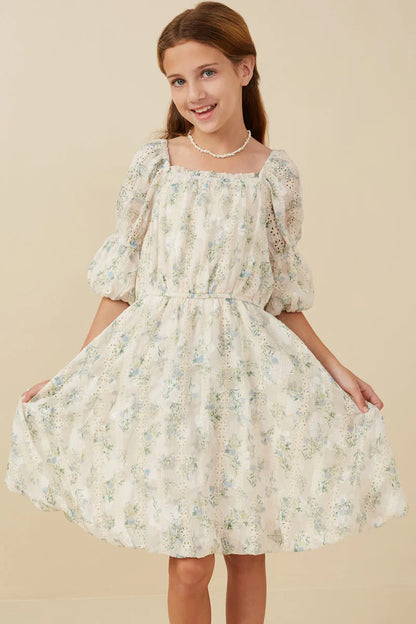 Aliza Dress in Cream- Tween (S 7/8 - XL 13/14)