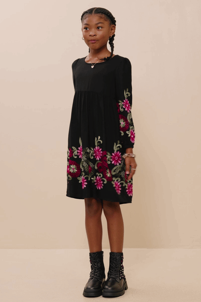 Maribeth Dress in Black- Girls/Tween (S 7/8 - XL 13/14)