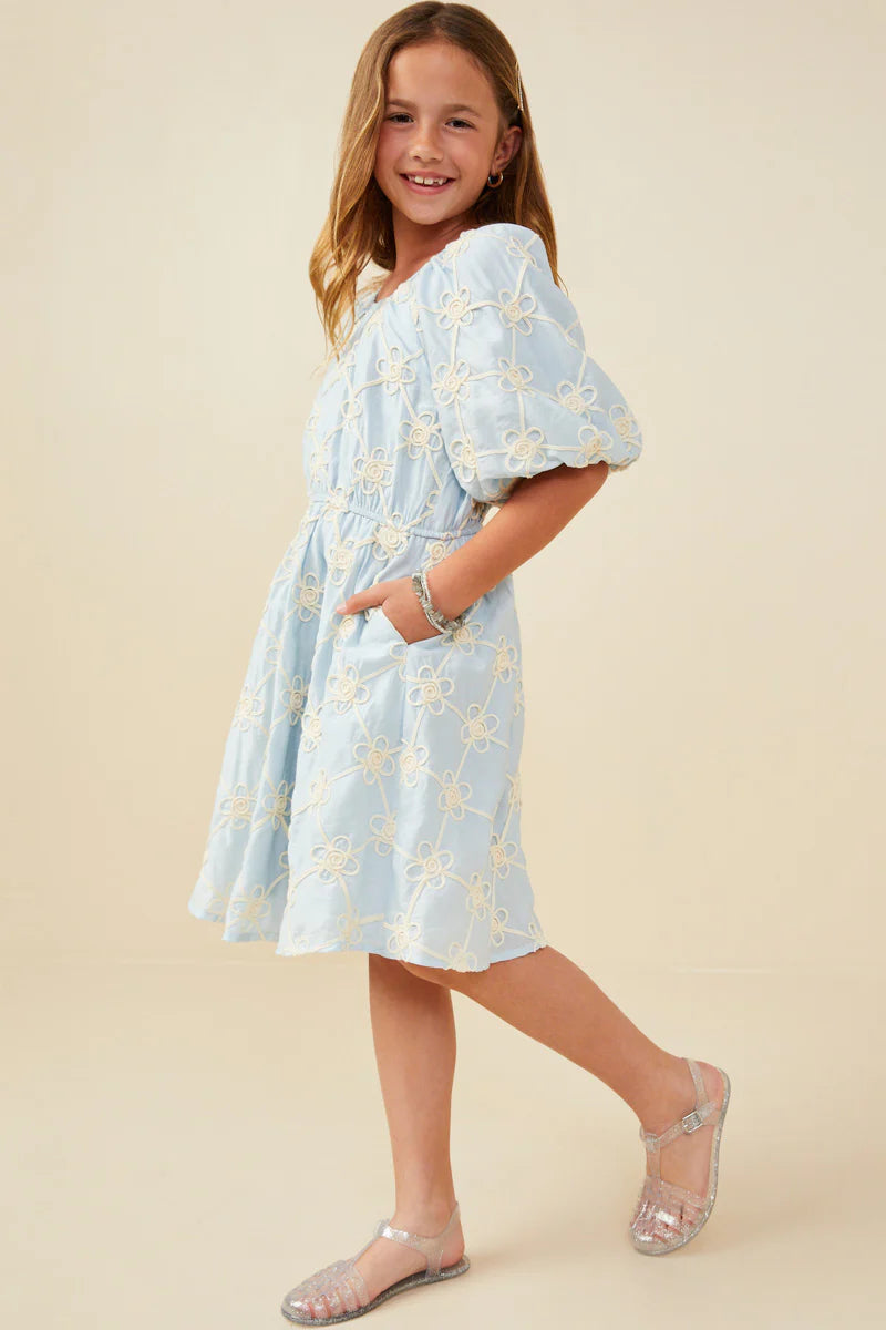 Maisie Dress in Blue- Tween Girls (S 7/8-XL 13/14)