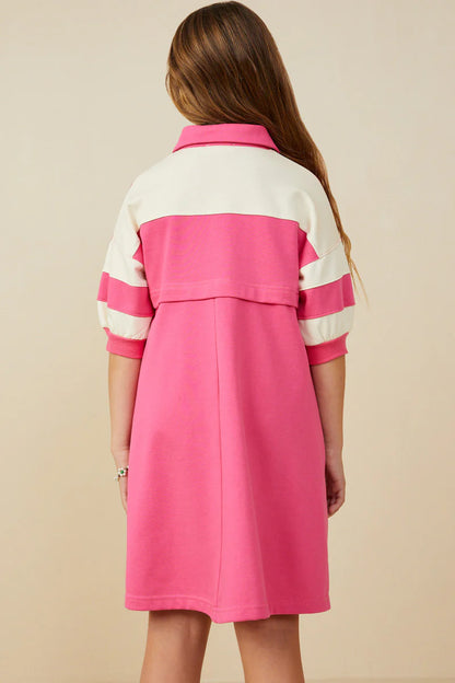 Kenna Dress in Pink- Girls/Tween (S 7/8 - XL 13/14)