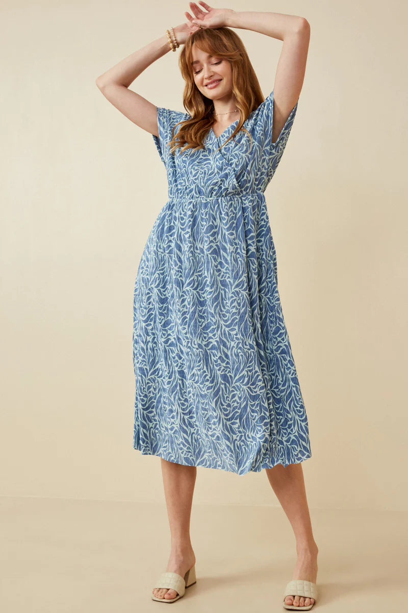Dakota Dress in Blue- Misses & Plus (L-3X)