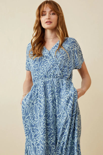 Dakota Dress in Blue- Misses & Plus (L-3X)