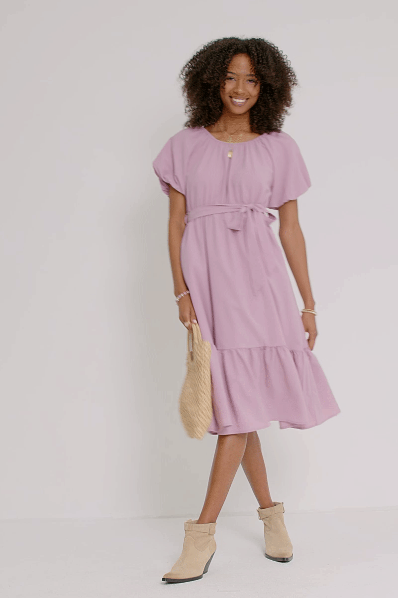 Livie Dress in Lavender- Misses (M)