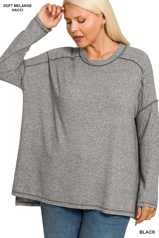 Kendra Top in Black- Misses & Plus (S/M-2X/3X)