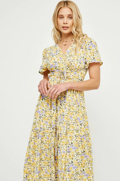 Alia Dress in Yellow- Misses (L)