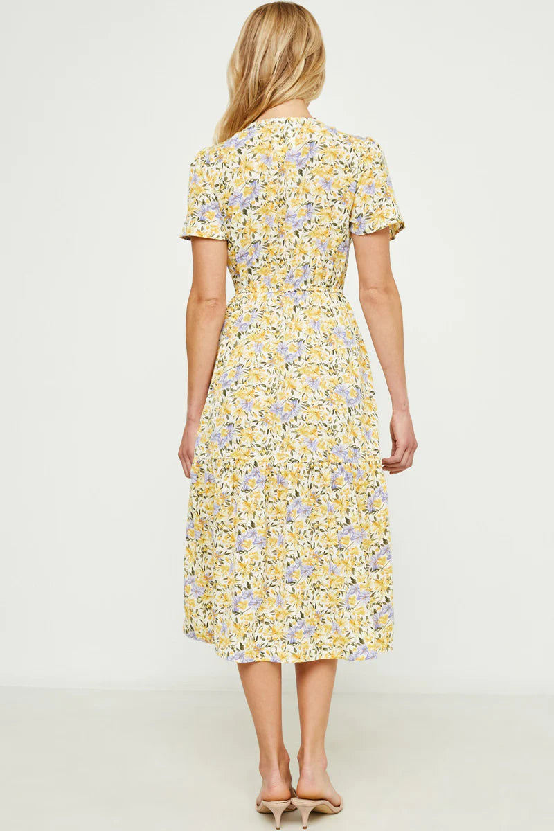 Alia Dress in Yellow- Misses (L)