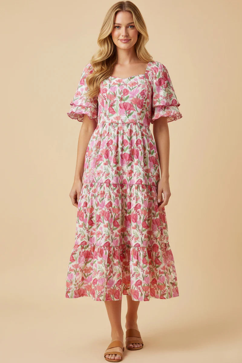 Tahlia Dress in Pink- Misses and Plus