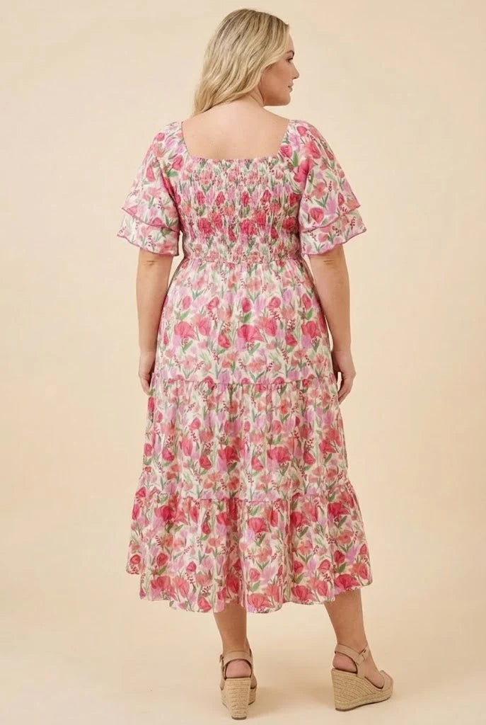 Tahlia Dress in Pink- Misses and Plus