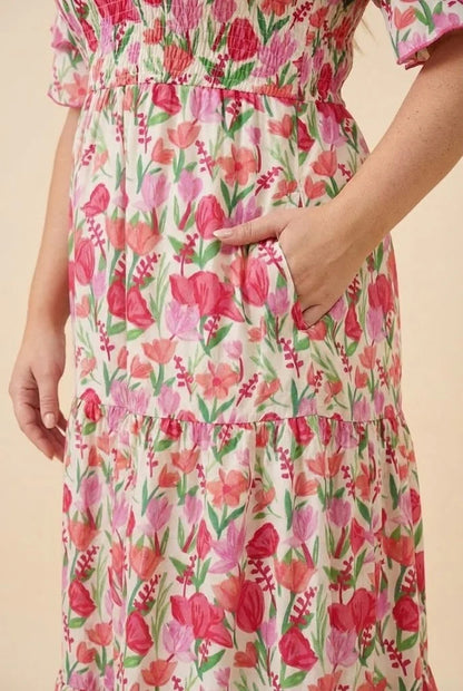 Tahlia Dress in Pink- Misses and Plus