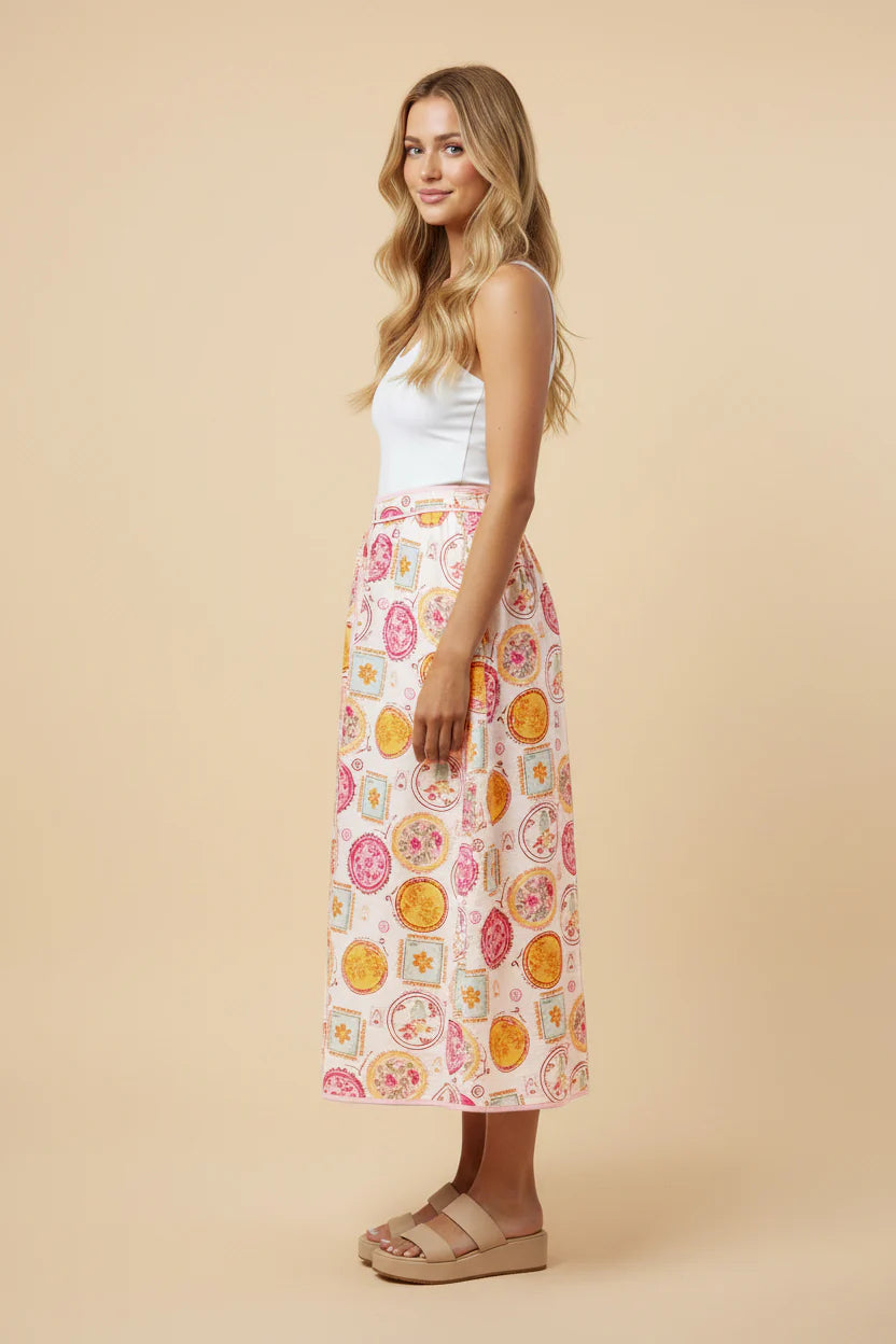 Marisol Skirt in Pink- Misses and Plus (S-3X)