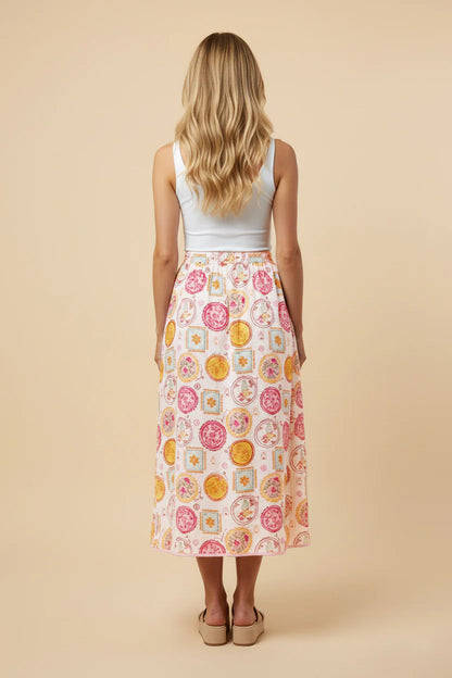 Marisol Skirt in Pink- Misses and Plus (S-3X)
