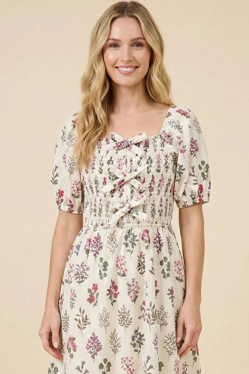 Eloise Dress in Cream- Misses and Plus (S-3X)