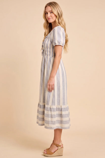 Ginny Dress in Blue- Misses and Plus (S-3X)