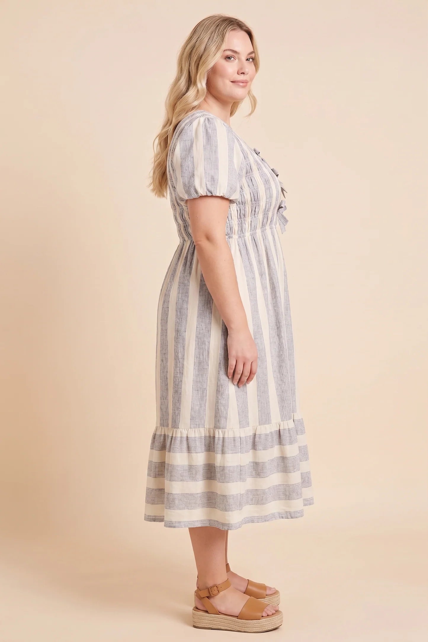 Ginny Dress in Blue- Misses and Plus (S-3X)