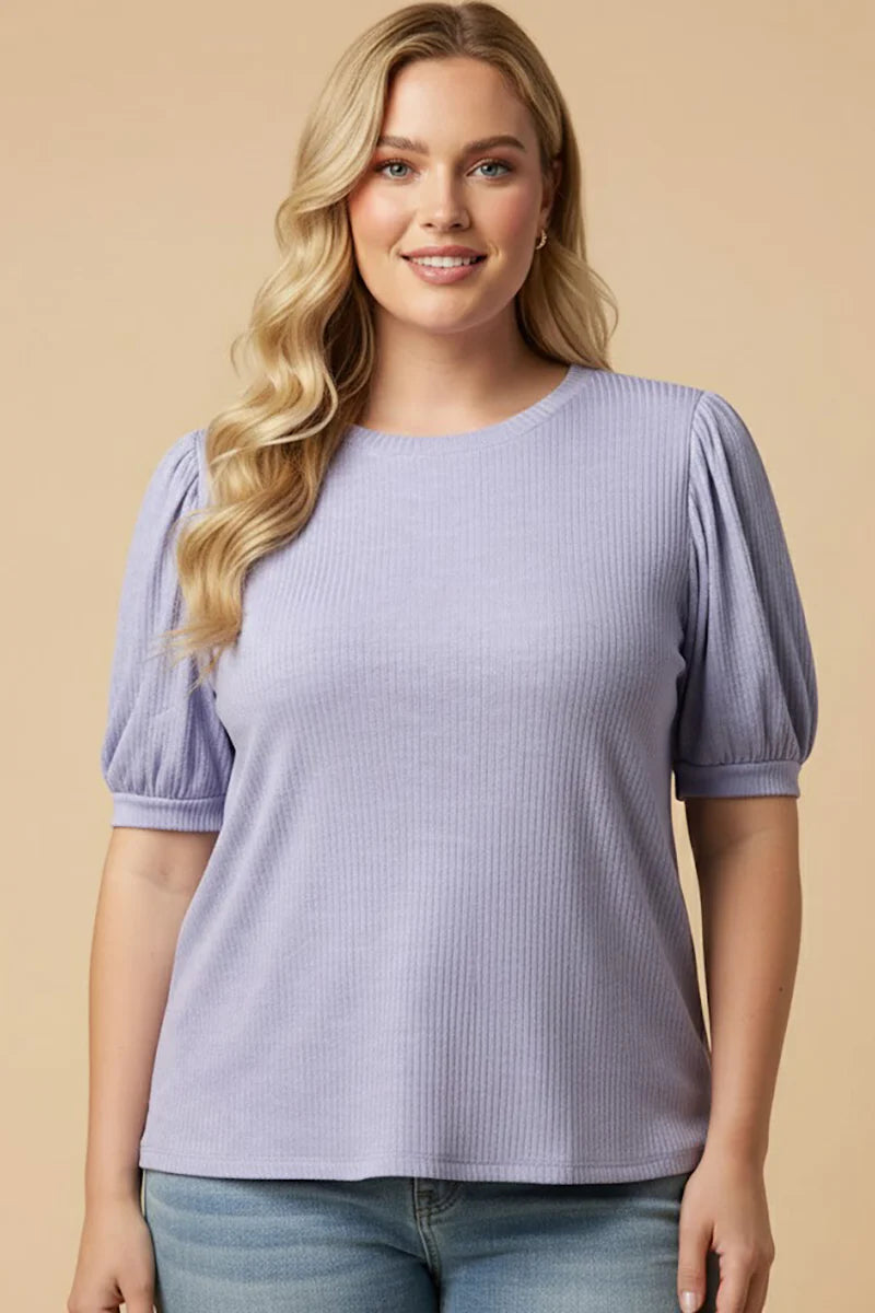 Ellery Top in Lavender- Misses and Plus (S-3X)