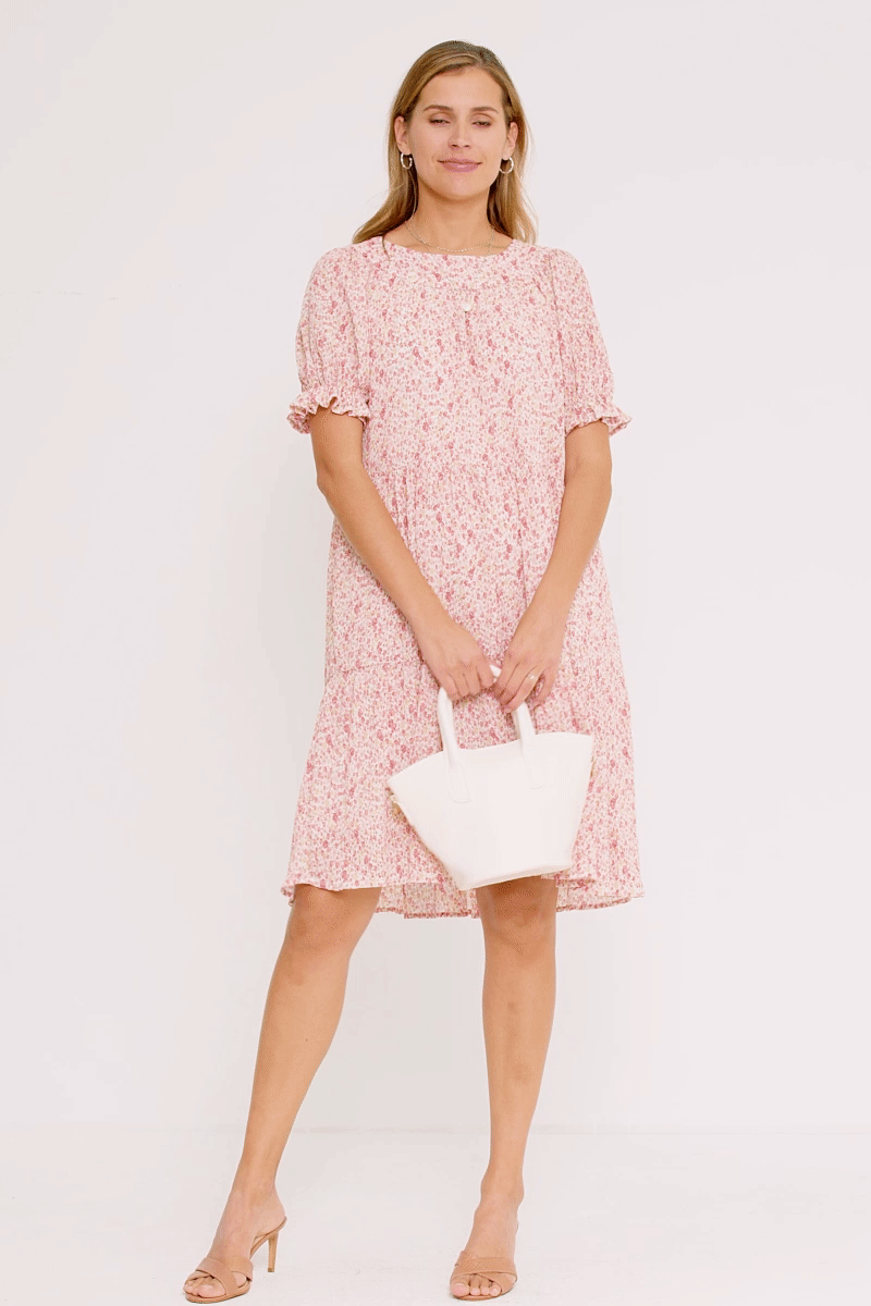 Rosie Dress in Pink- Misses (M-L)