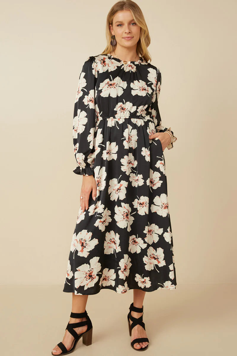 Eilene Dress in Black- Misses & Plus (S-3X)