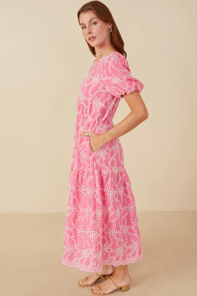 Fiorella Dress in Pink- Misses and Plus (S-3X)