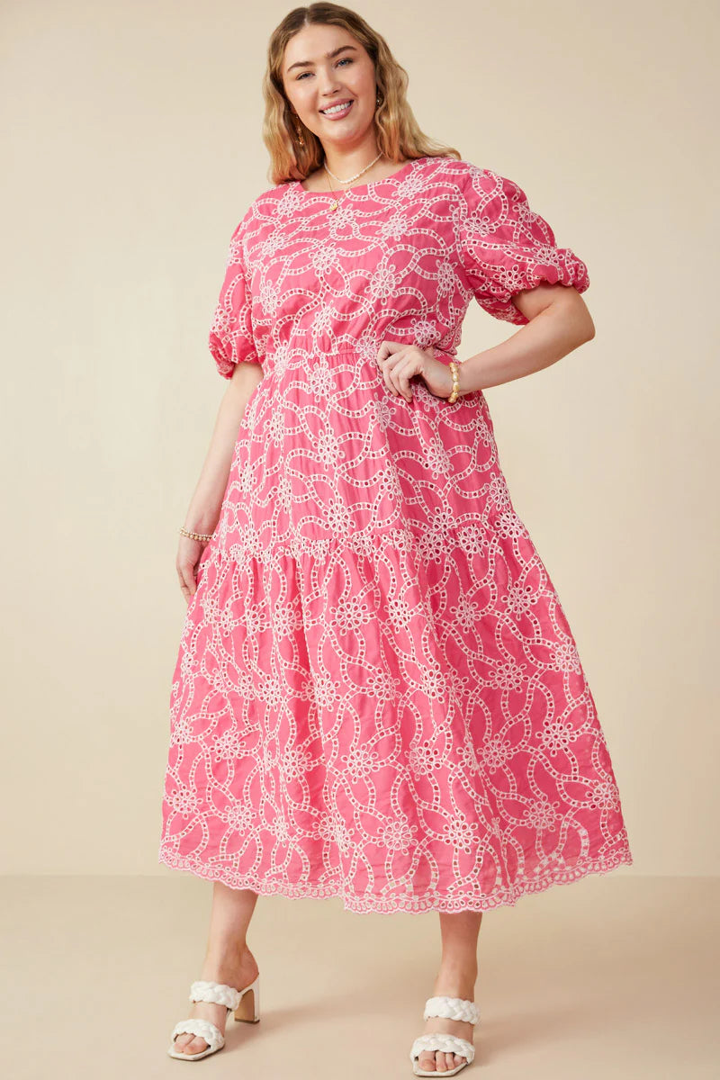 Fiorella Dress in Pink- Misses and Plus (S-3X)