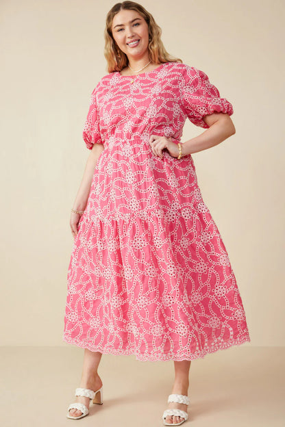 Fiorella Dress in Pink- Misses and Plus (S-3X)