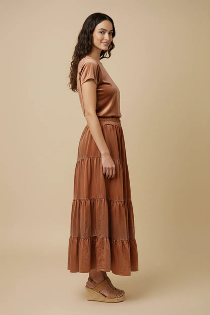 Willow Skirt in Rust- Misses (S-L)