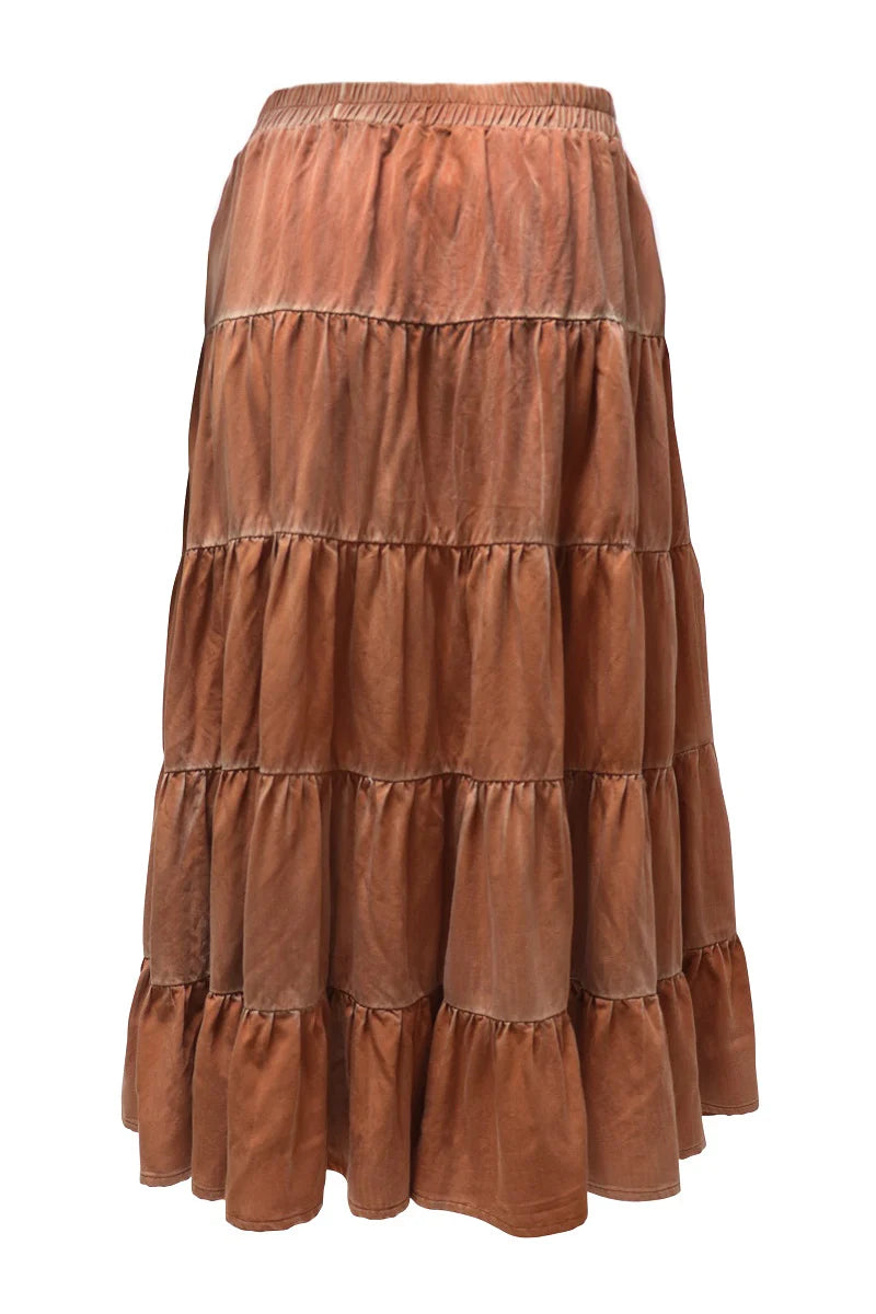 Willow Skirt in Rust- Misses (S-L)