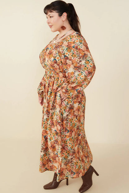 Lylah Dress in Taupe- Misses and Plus (S-3X)