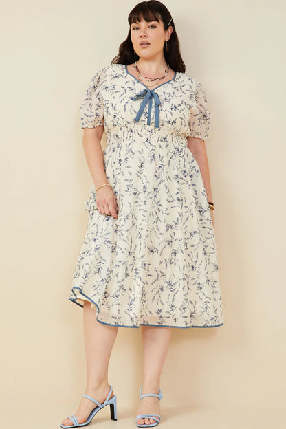 Wrenleigh Dress in Blue- Misses and Plus (S-3X)