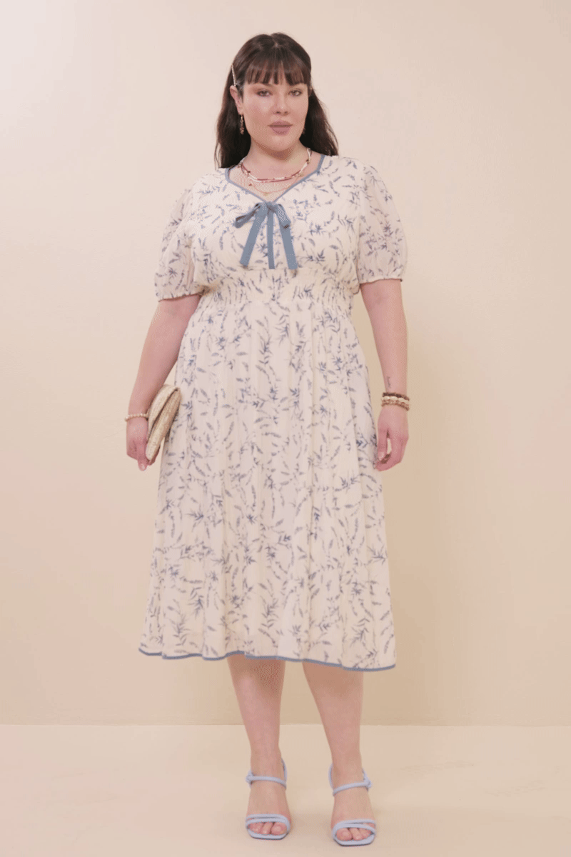 Wrenleigh Dress in Blue- Misses and Plus (S-3X)