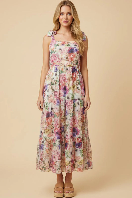 Avalynn Dress in Pink Mix- Misses and Plus (S-3X)