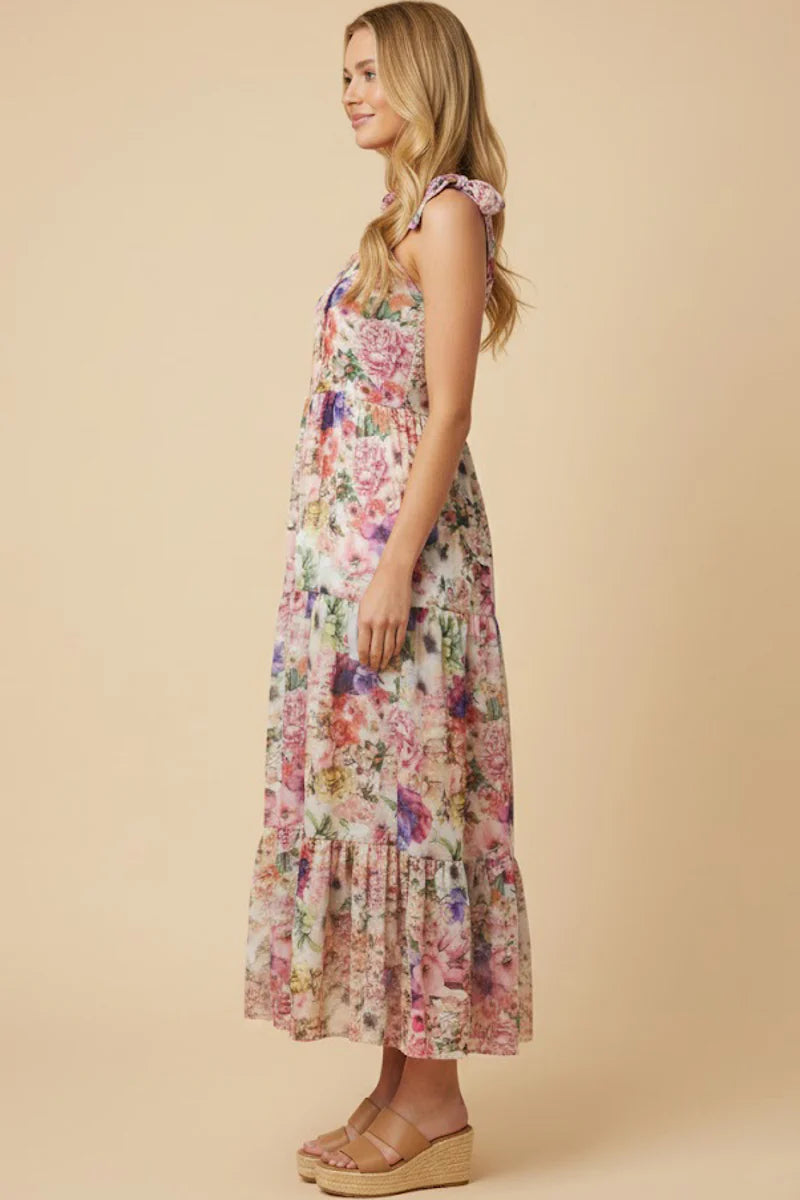 Avalynn Dress in Pink Mix- Misses and Plus (S-3X)