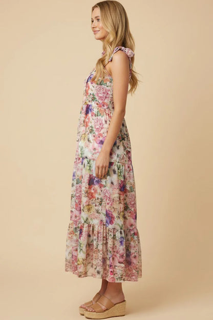 Avalynn Dress in Pink Mix- Misses and Plus (S-3X)