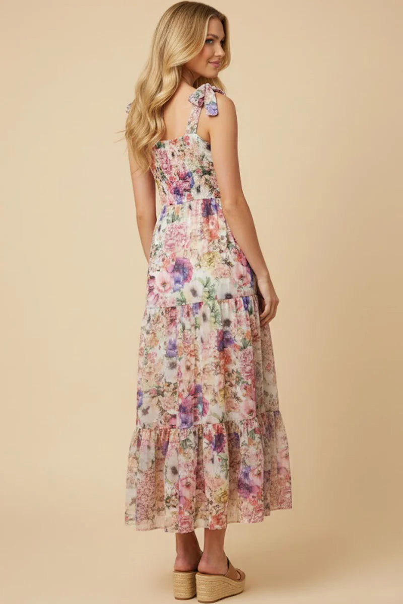 Avalynn Dress in Pink Mix- Misses and Plus (S-3X)