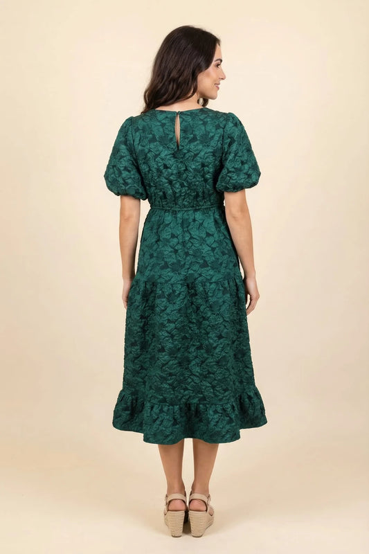 Marcella Dress in Teal- Misses and Plus (S-3X)