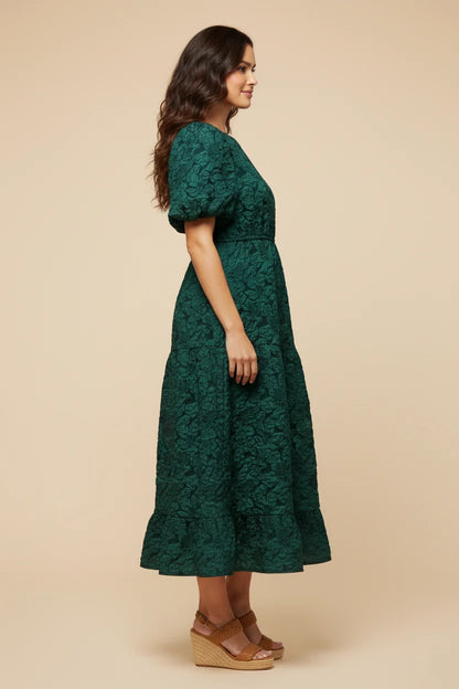 Marcella Dress in Teal- Misses and Plus (S-3X)