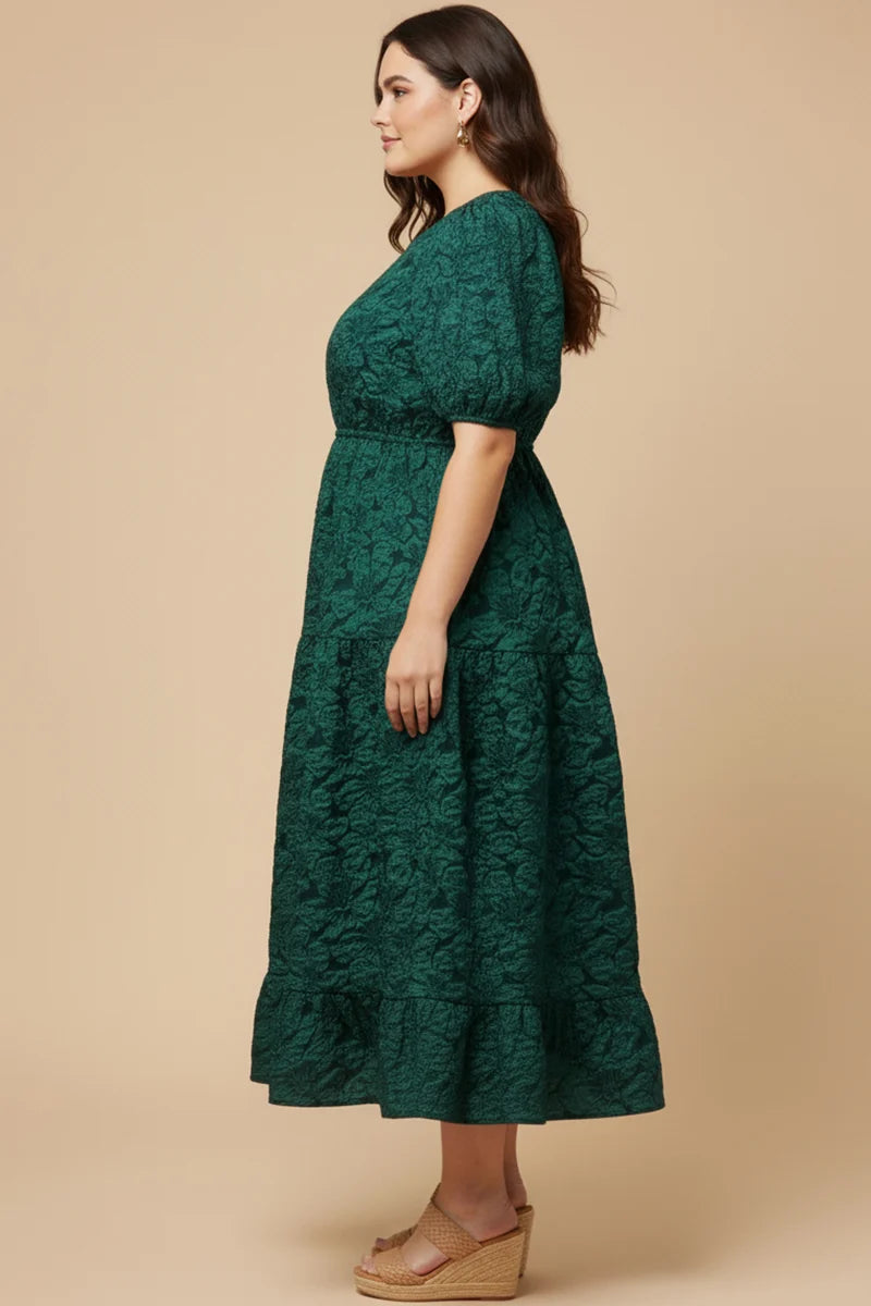 Marcella Dress in Teal- Misses and Plus (S-3X)