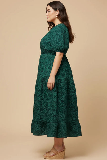 Marcella Dress in Teal- Misses and Plus (S-3X)