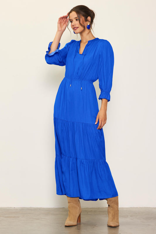 Kelli Dress in Royal Blue- Misses & Plus (XS-3X