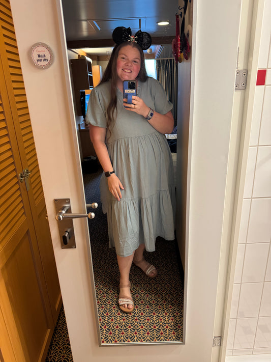 Wendy Dress in Light Denim- Misses and Plus (S-L,2X)