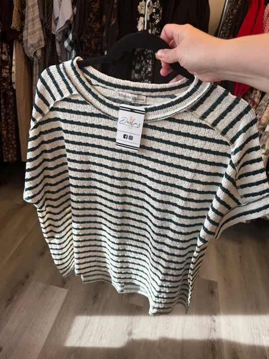 Blaire Top in Hunter Green- Misses and Plus (S/M-2X/3X)