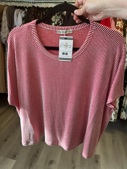 Dania Top in Ruby- Misses and Plus (S/M-2X/3X)