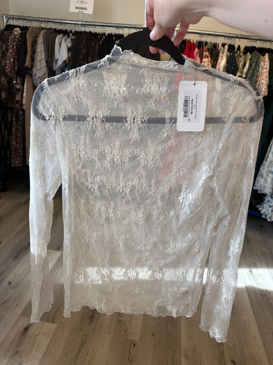 Winslet Lace Layering Top in Bone- Misses (M)