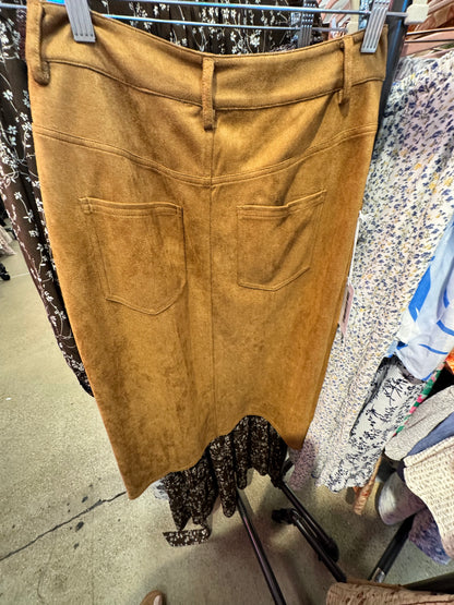 Rowanlee Skirt in Brown- Misses and Plus (S-3X)